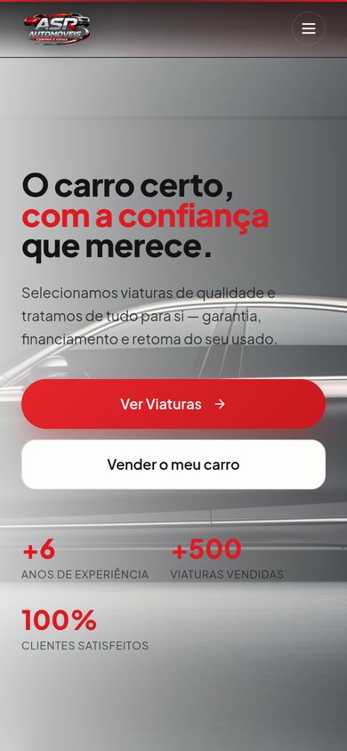 ASR Automóveis — versão telemóvel