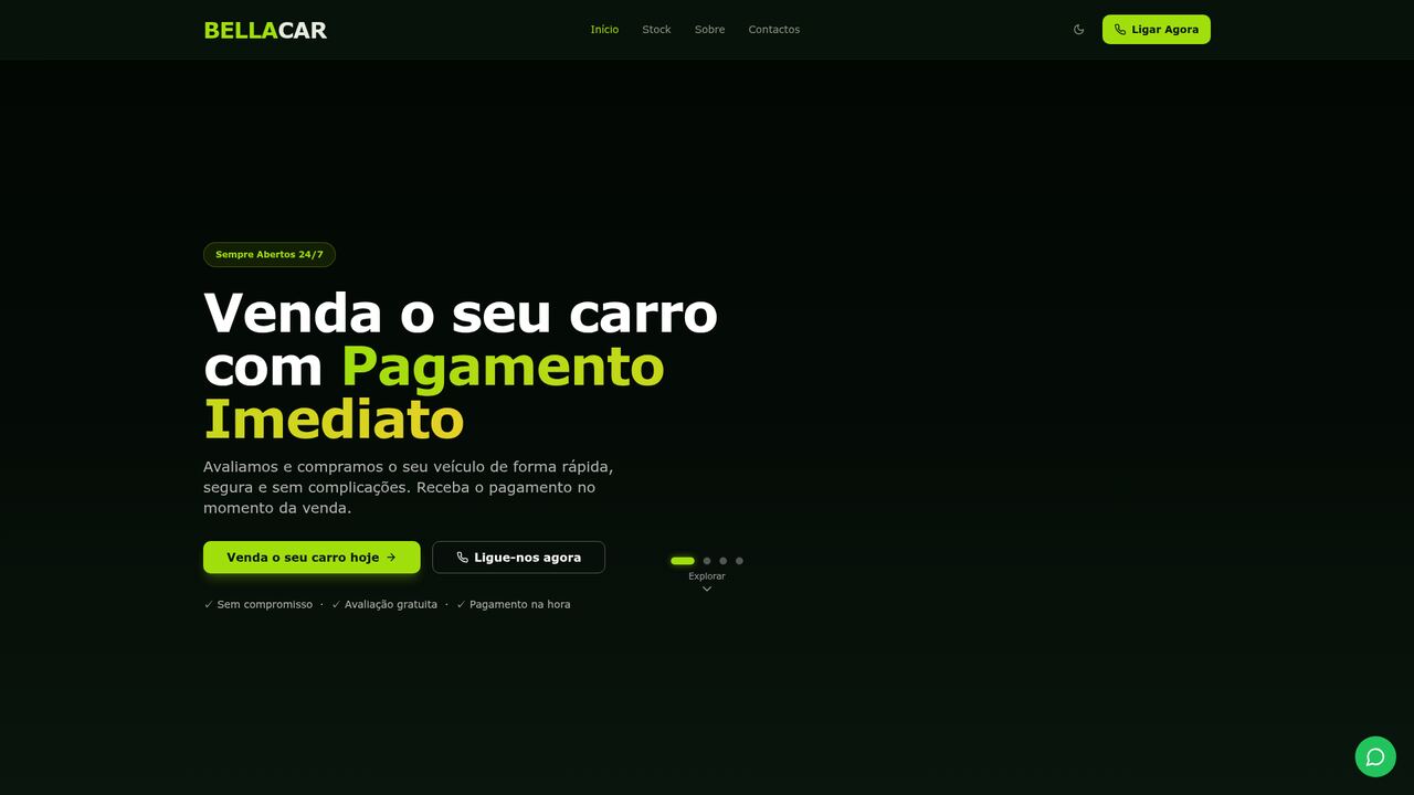 Bella Car — versão computador