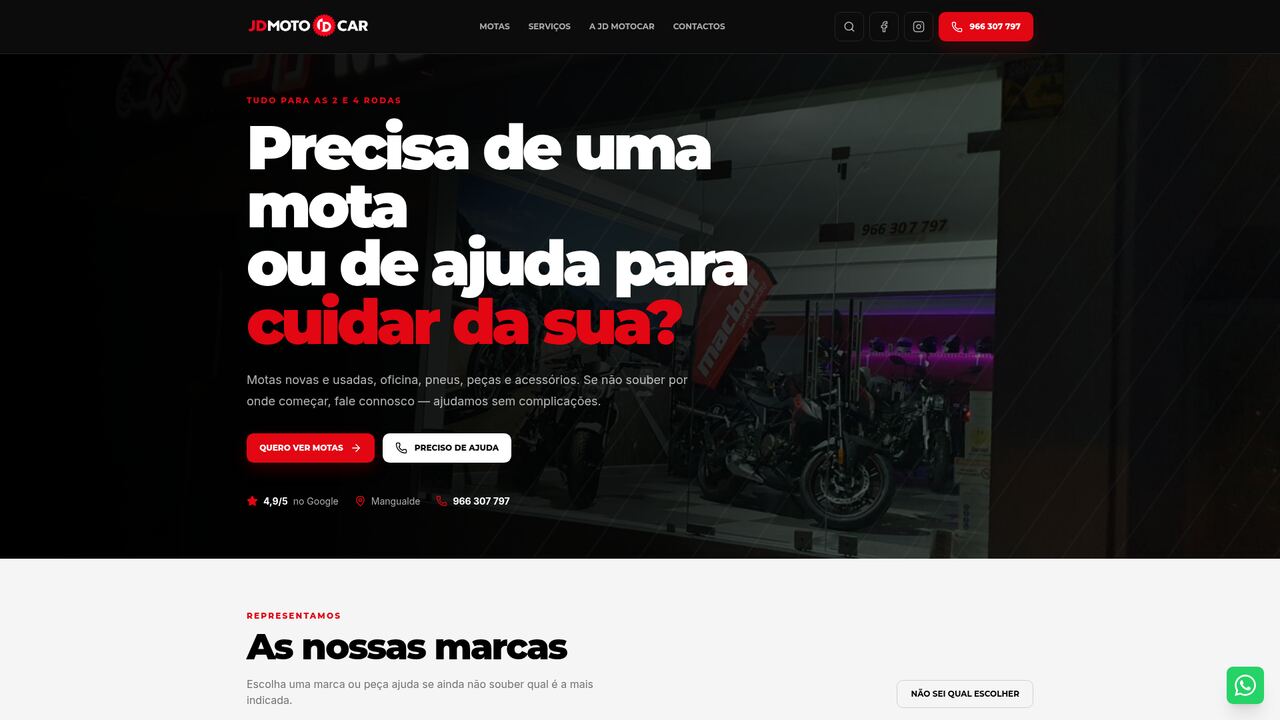JD Motocar — versão computador