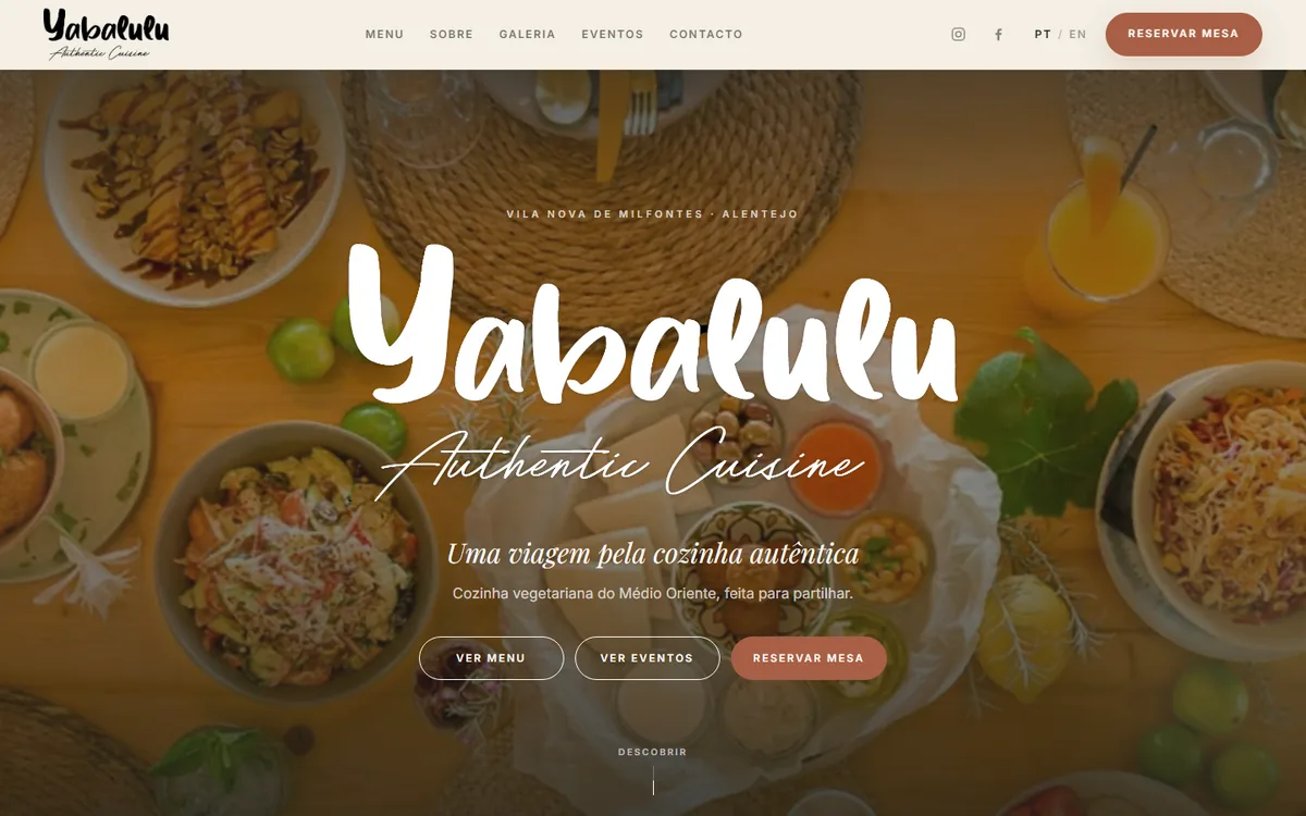 Página inicial de Yabalulu